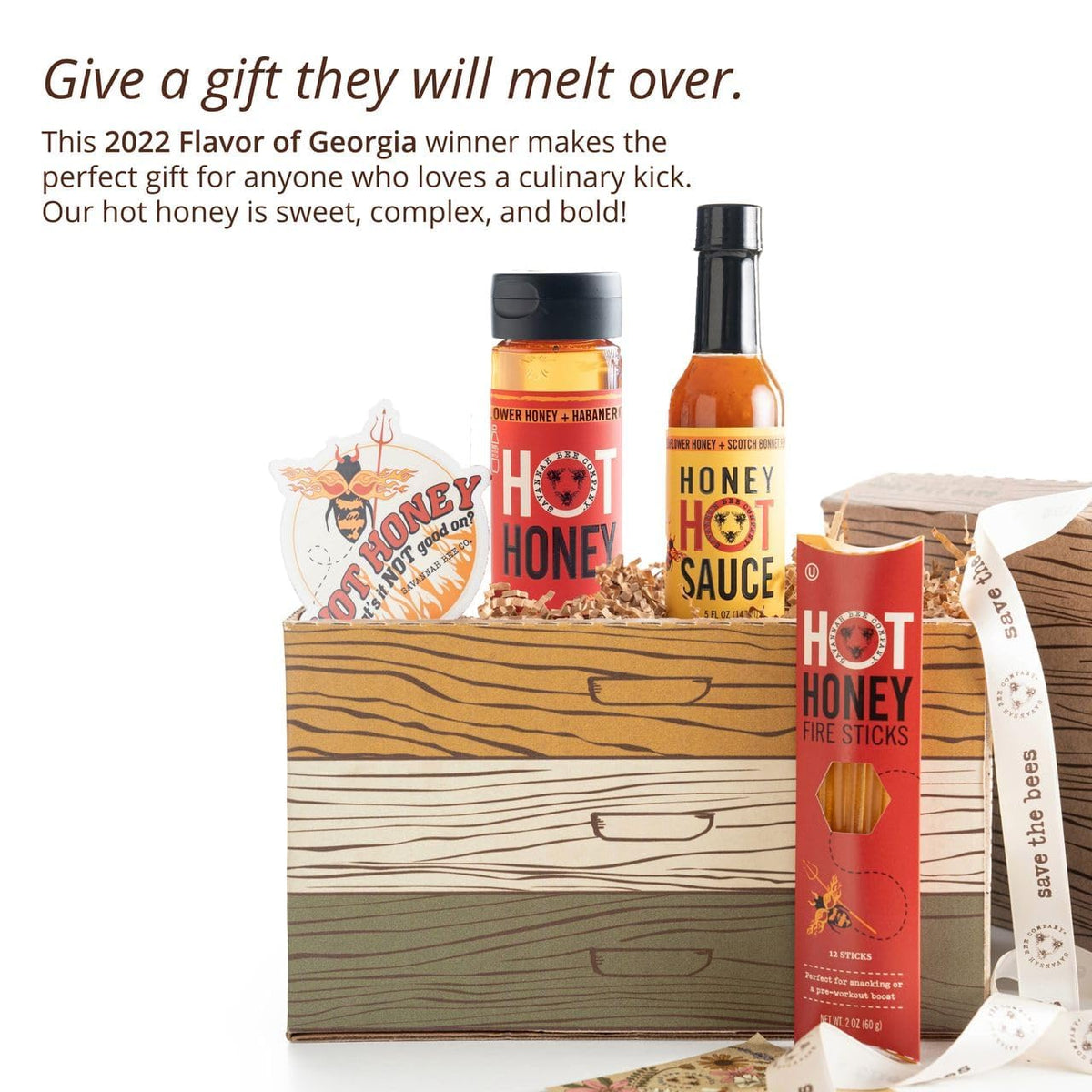 Savannah Bee hot honey drizzled over chicken pizza for a sweet-spicy flavor boost.