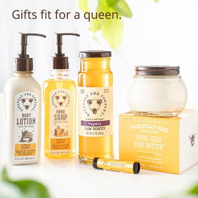 Savannah Bee Tupelo Honey dessert-topping enhances pastries with smooth, natural sweetness.