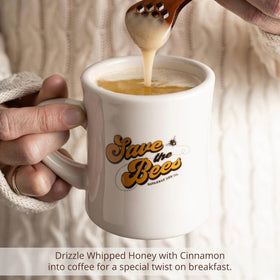 Savannah Bee whipped honey cinnamon 12oz jar, convenient spreadable flavor