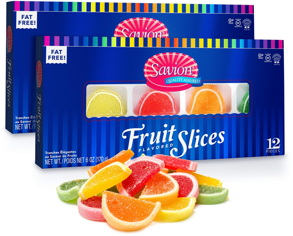 Savion Fruit Slices gift box 6oz, ready for gifting and sharing at gatherings.