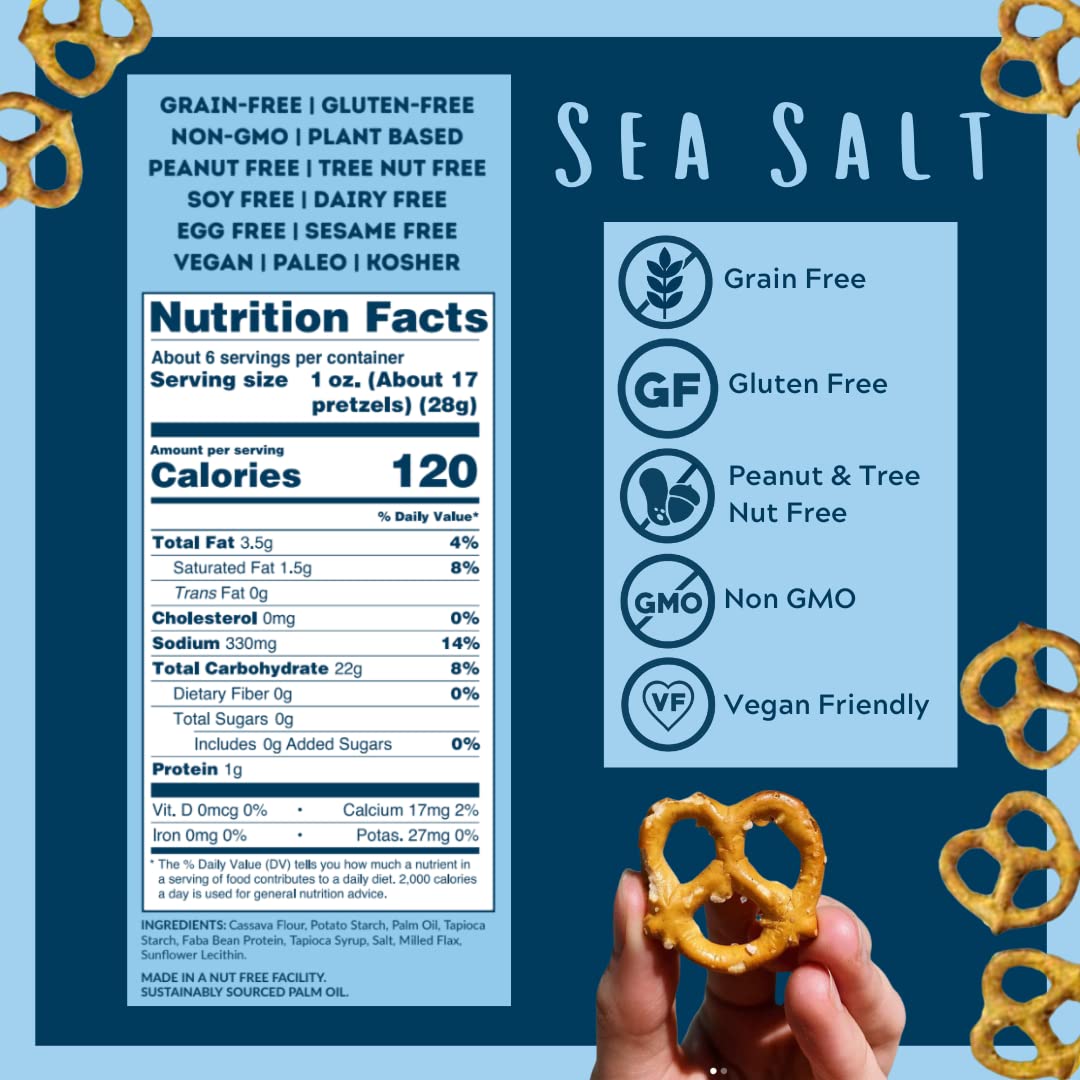 Savor by Suzie gluten-free pretzels close-up showing crispy twists and clean ingredients.