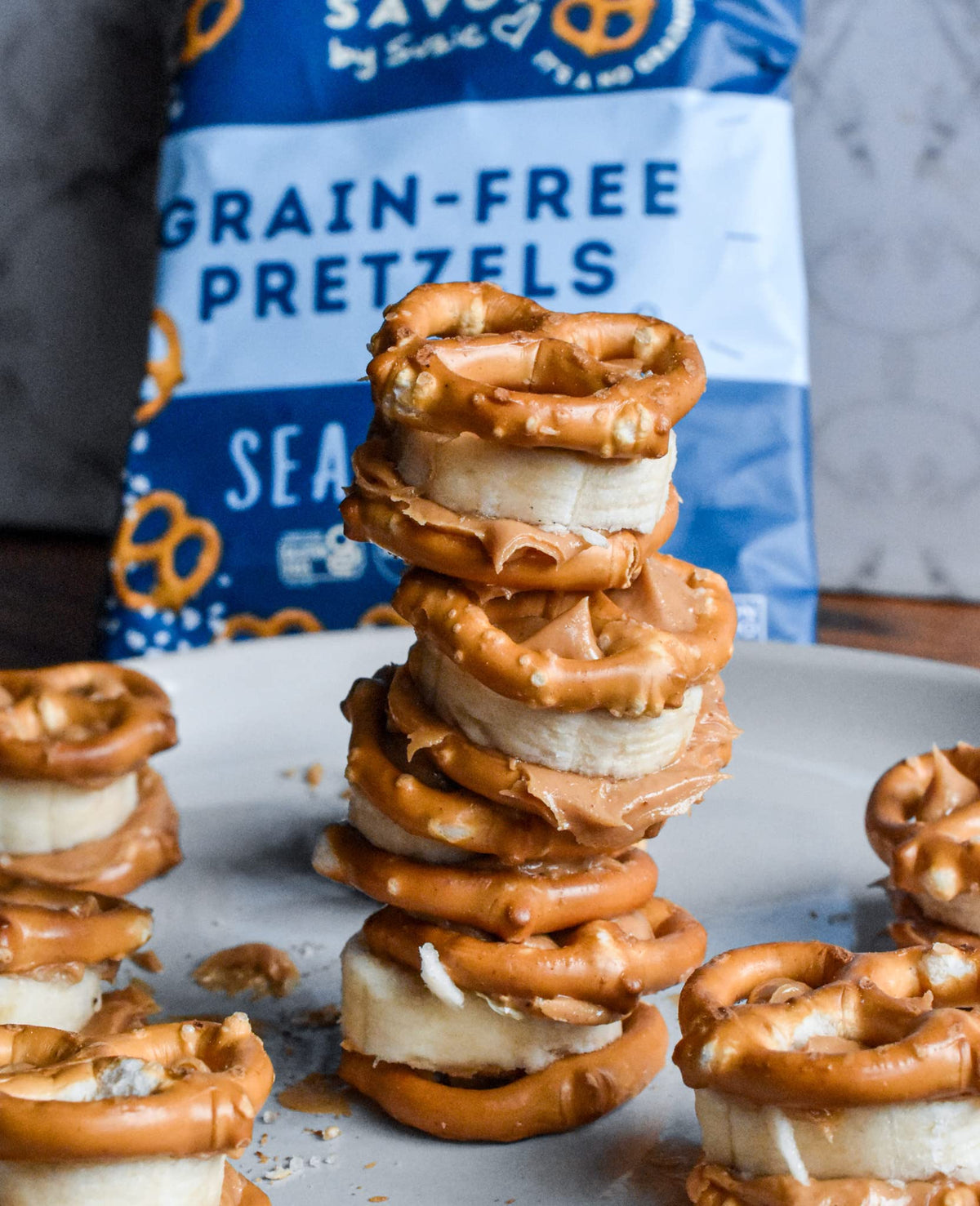 Savor by Suzie allergen-free pretzels ideal for lunchboxes and dorm rooms.