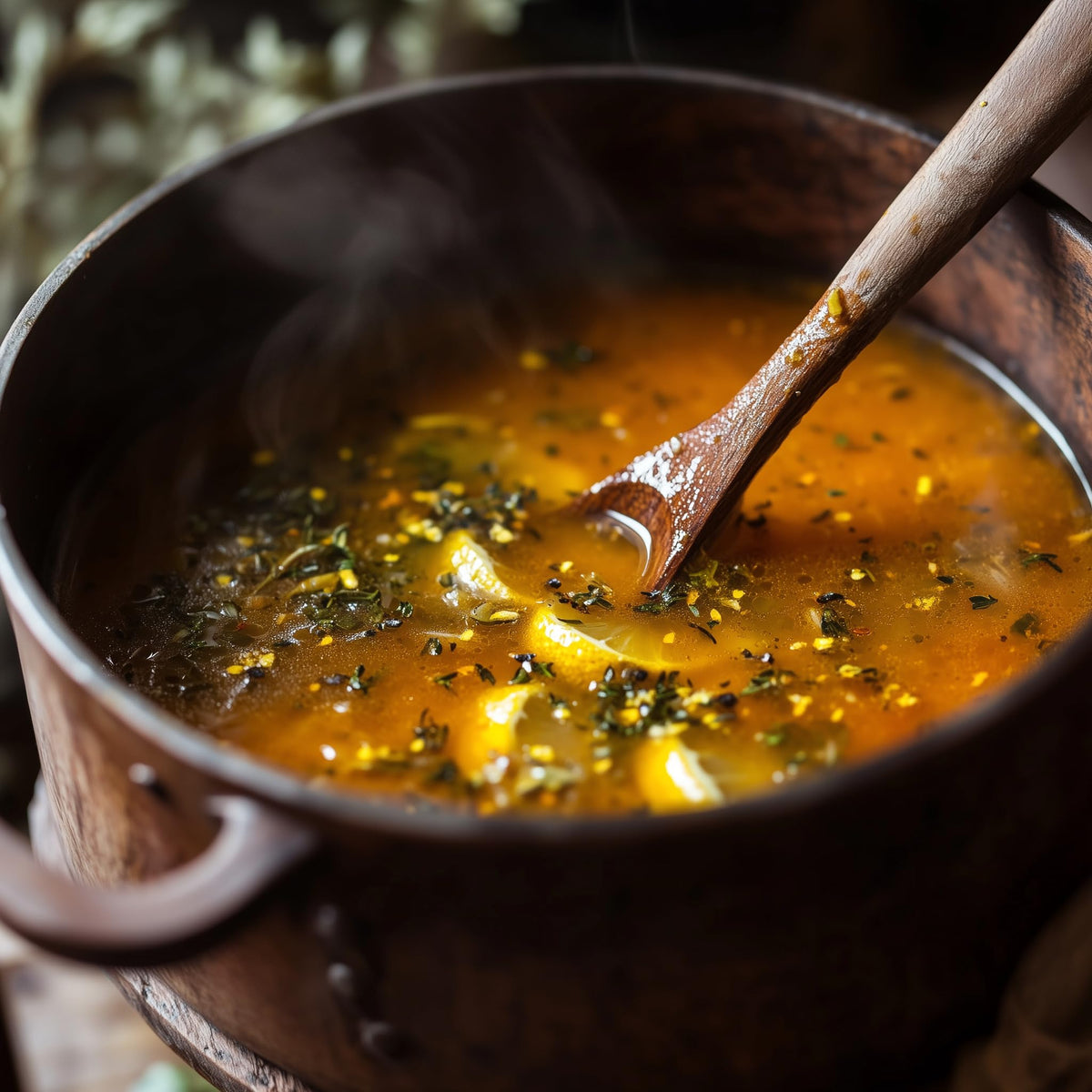 SavorSatch lemon peel granules whisked into a dressing for zing.
