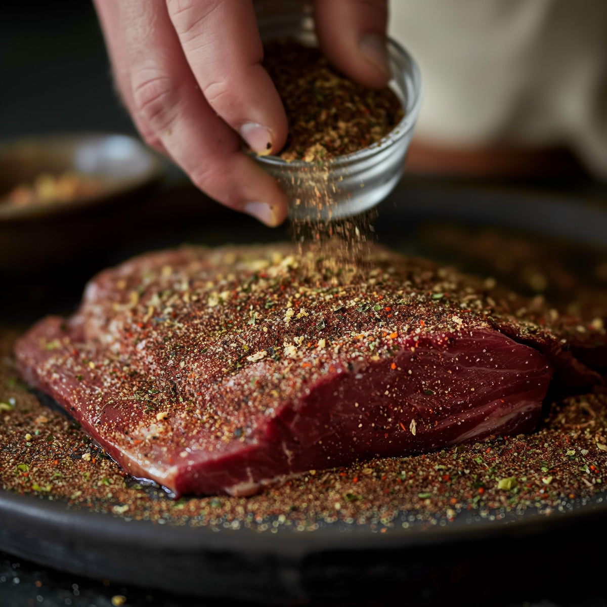 SavorSatch Pastrami Rub enhances smoked beef flavors