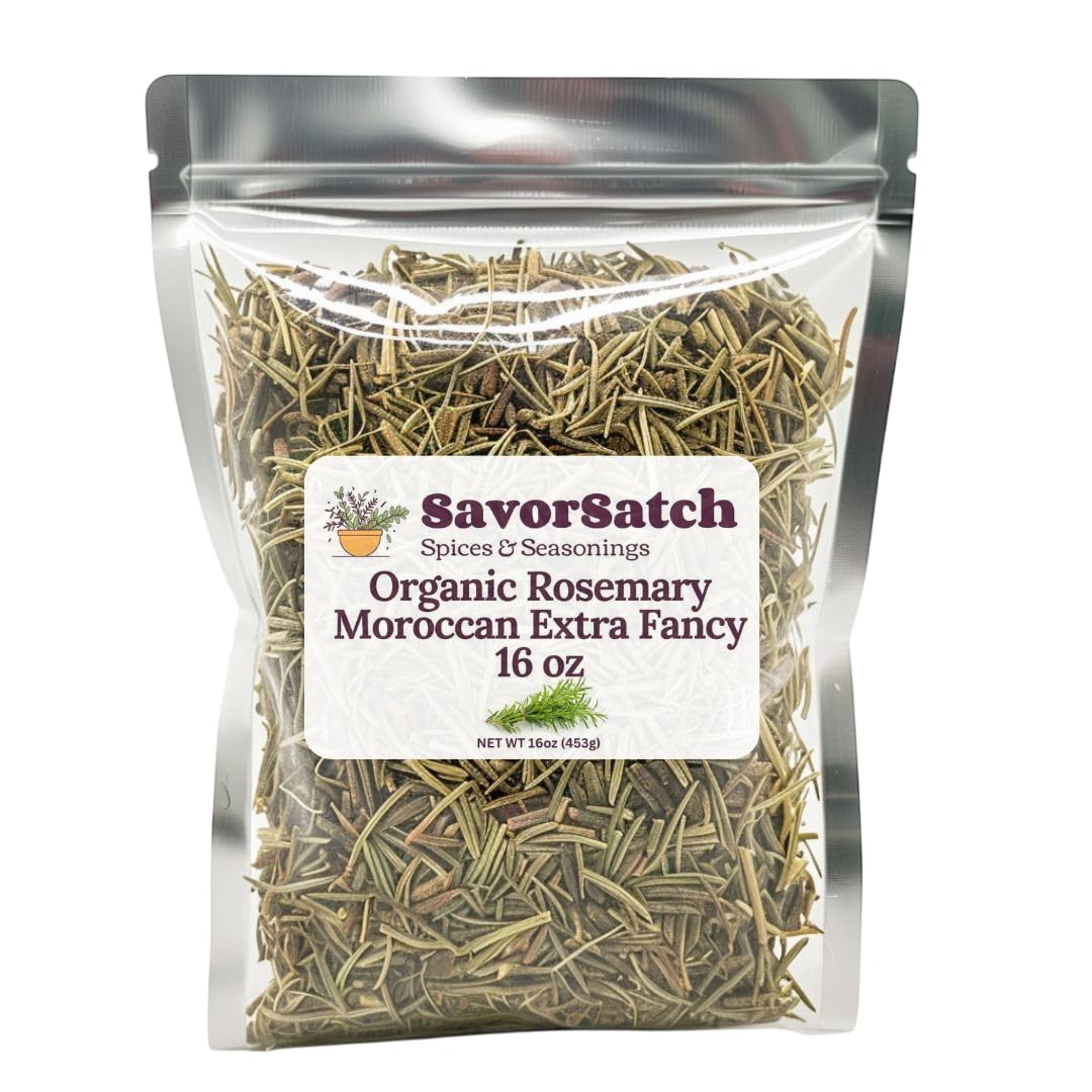 SavorSatch Rosemary Moroccan Extra Fancy in resealable pouch preserves freshness for daily cooking