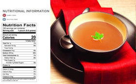 Savory Choice broth dissolving in hot water to create rich beef flavor