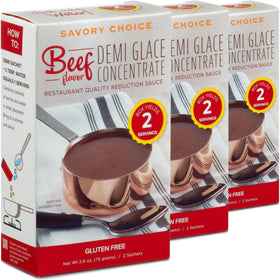 Savory Choice beef demi-glace packets for quick, easy flavor