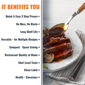 Savory Choice gluten-free demi-glace packets for clean flavor