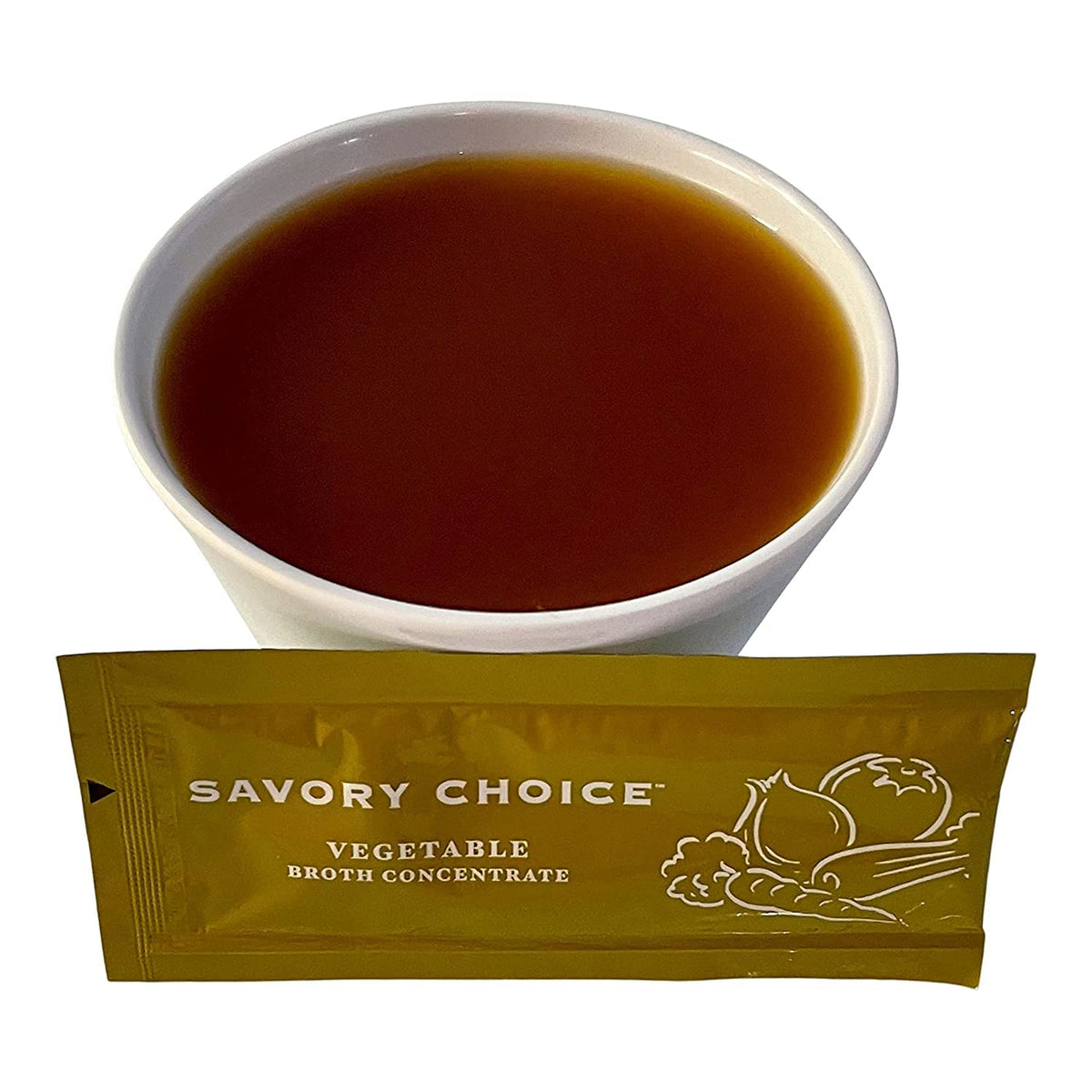 Savory Choice gluten-free veggie packets for quick meals.
