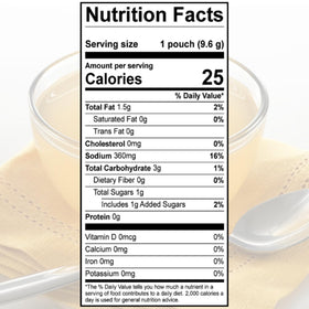 Savory Choice pantry-ready broth packet ideal for travel and quick meals.
