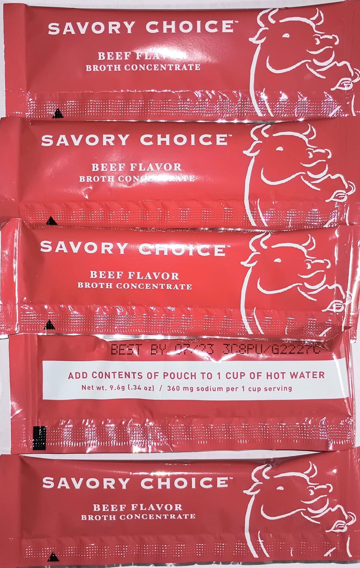 Savory Choice reduced sodium beef broth concentrate 16-pack packets for quick meals