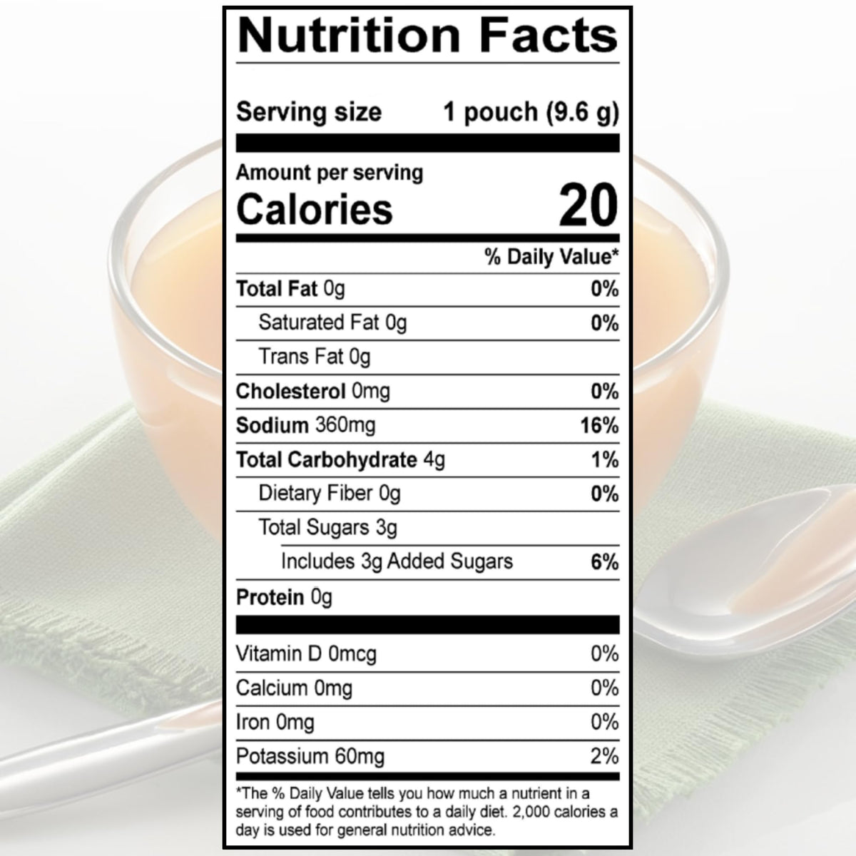 Savory Choice label close-up highlights clean ingredients