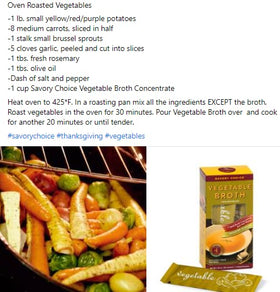 Herb infused Savory Choice broth packet ideal for marinades