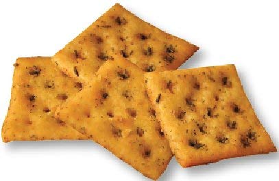 Four-pack Savory Saltine Seasoning box opened for convenient entertaining.