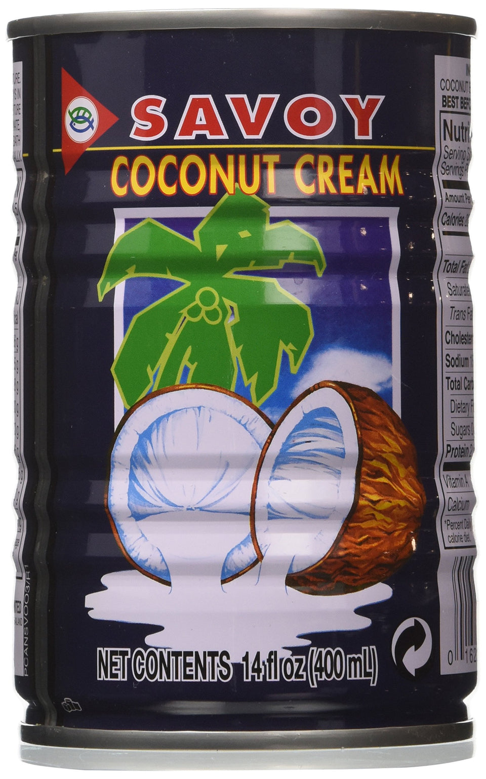 Savoy Coconut Cream pack of 6 cans for versatile cooking and baking