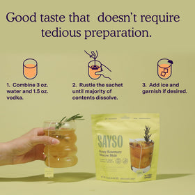 SaySO quick steep feature highlights fast, flavorful infusion for cocktails