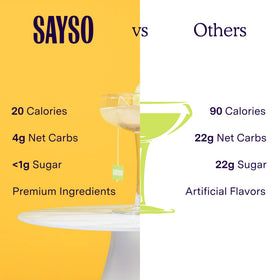 SAYSO sip closeup captures spicy aroma and refreshing finish