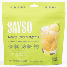 SAYSO Skinny Spicy Margarita tea bag pack for quick cocktails