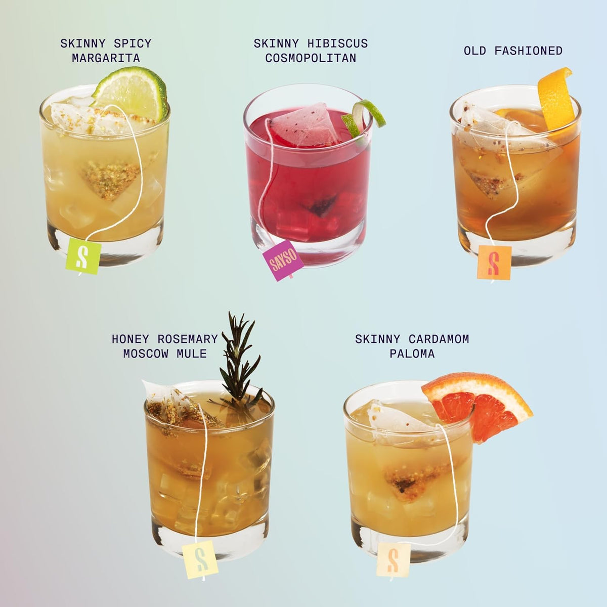 SAYSO ready-to-drink mocktail concept for quick, convenient gatherings