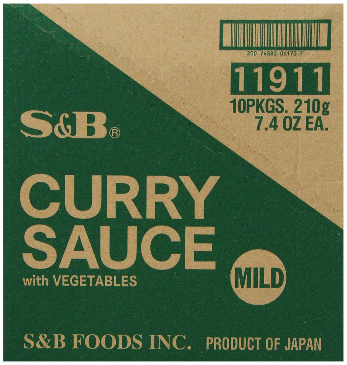 S&B curry sauce with vegetables mild ready-to-serve for easy heat-and-serve dinners.