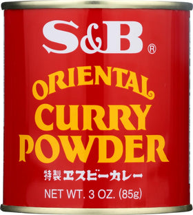 S&B Oriental Curry Powder 3oz can front view for authentic Japanese curry flavor