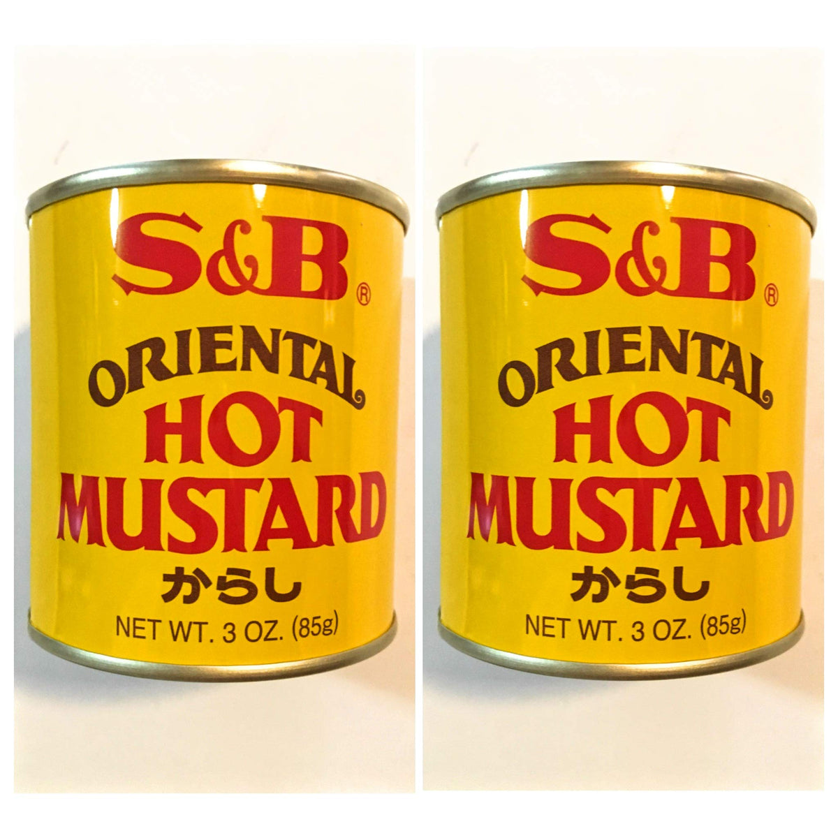 S&B Oriental Hot Mustard jar, two-pack, ready for dipping and grilling with bold, tangy heat.