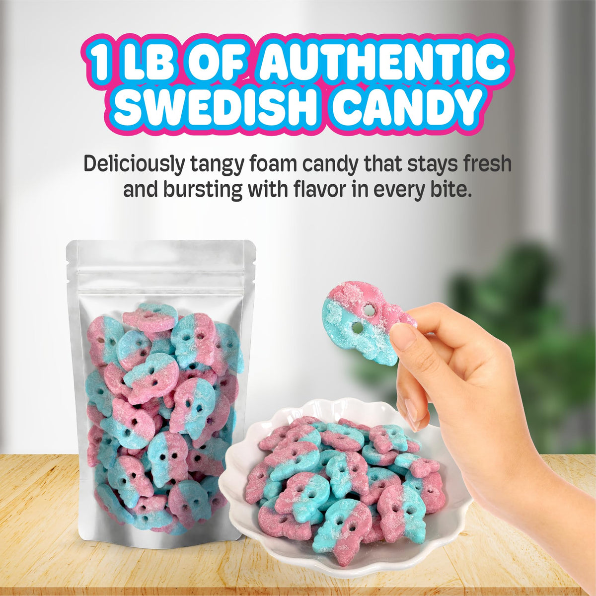 Scandylicious Swedish-origin candy showcased for authentic chew and color.