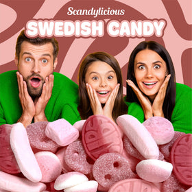 Scandylicious Pink Mix stays fresh in the resealable bag for movie nights.