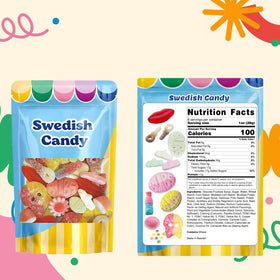 Scandylicious BUBS Swedish Candy gifting-display idea; great for celebrations and care packages.
