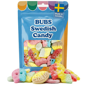 Scandylicious Bubs Swedish Candy Mix banana-toffee ovals, soft and fruity