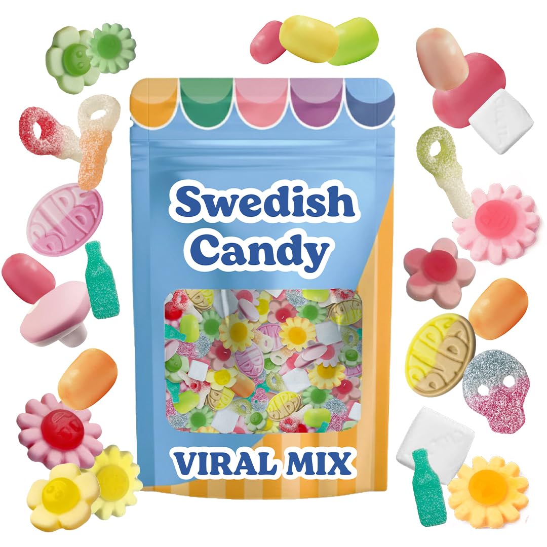 Scandylicious BUBS Swedish Candy Mix packshot showing a colorful, shareable snack for parties