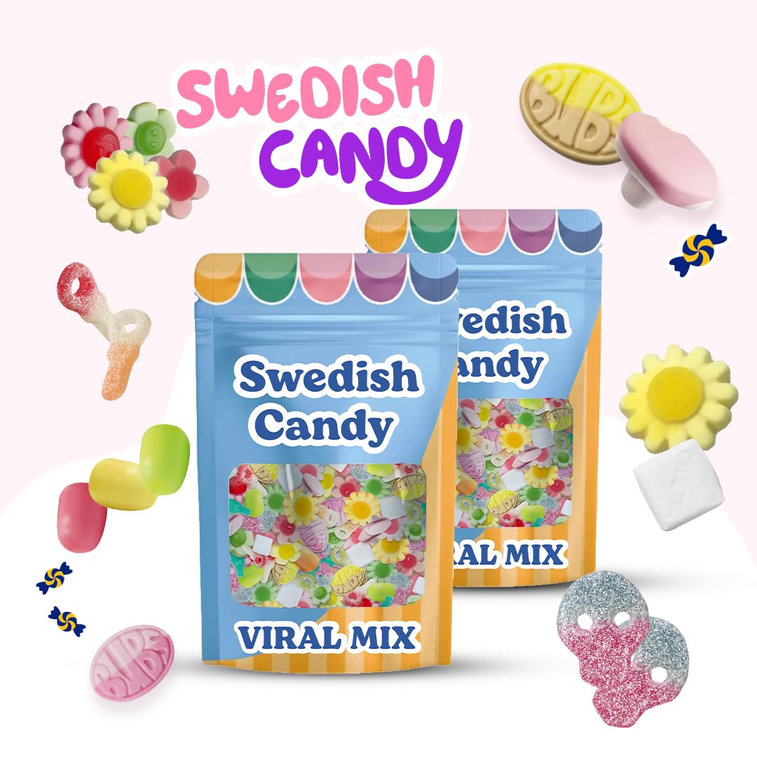 Scandylicious BUBS Swedish Candy Mix variety collection in one bag