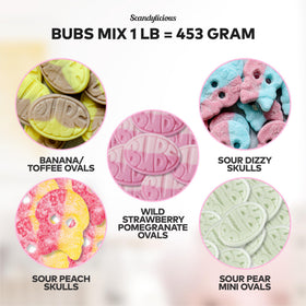 Scandylicious Bubs Swedish Candy Mix vegan gelatin-free treats in soft chewy form