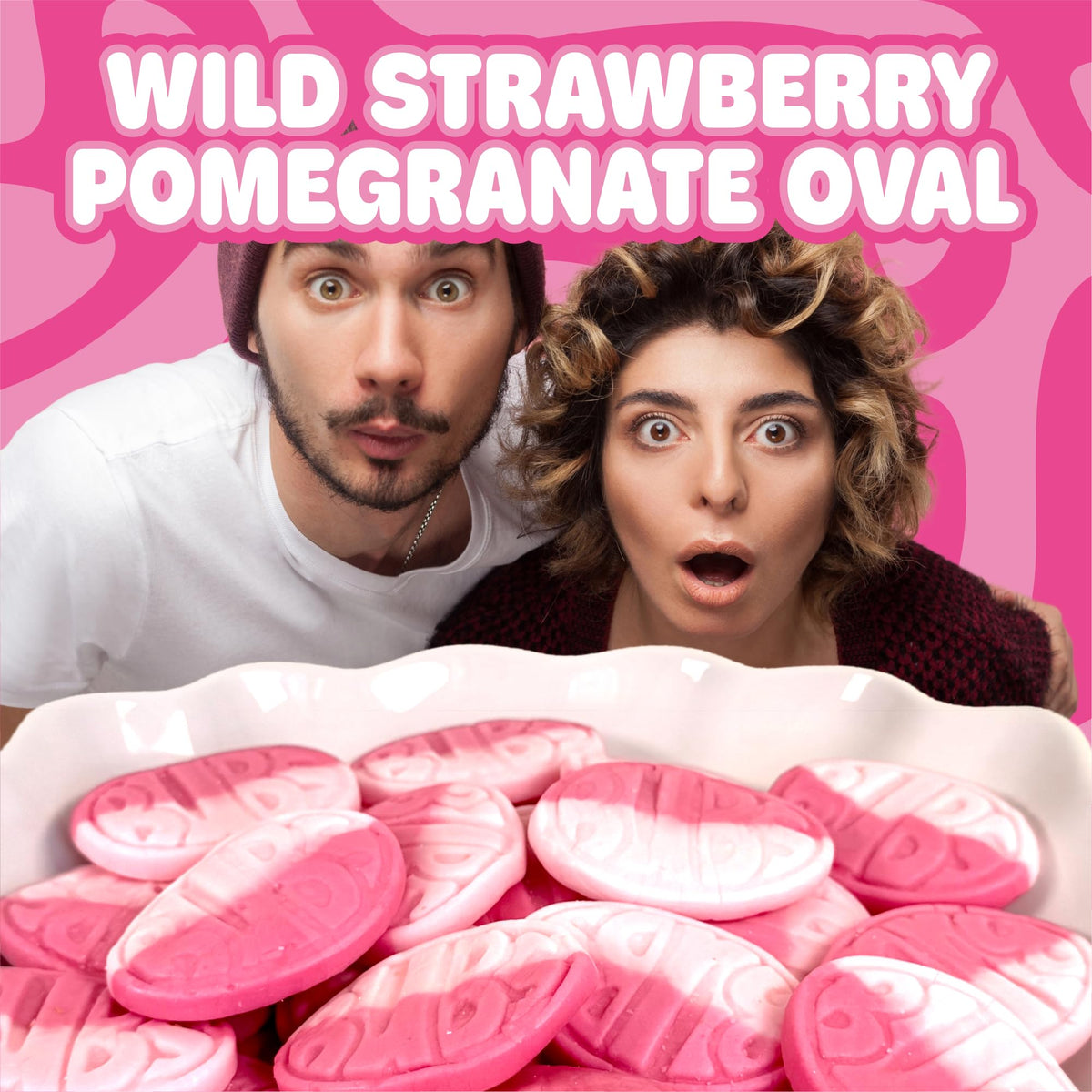 Scandylicious Bubs oval vegan label signals allergy-friendly snack.