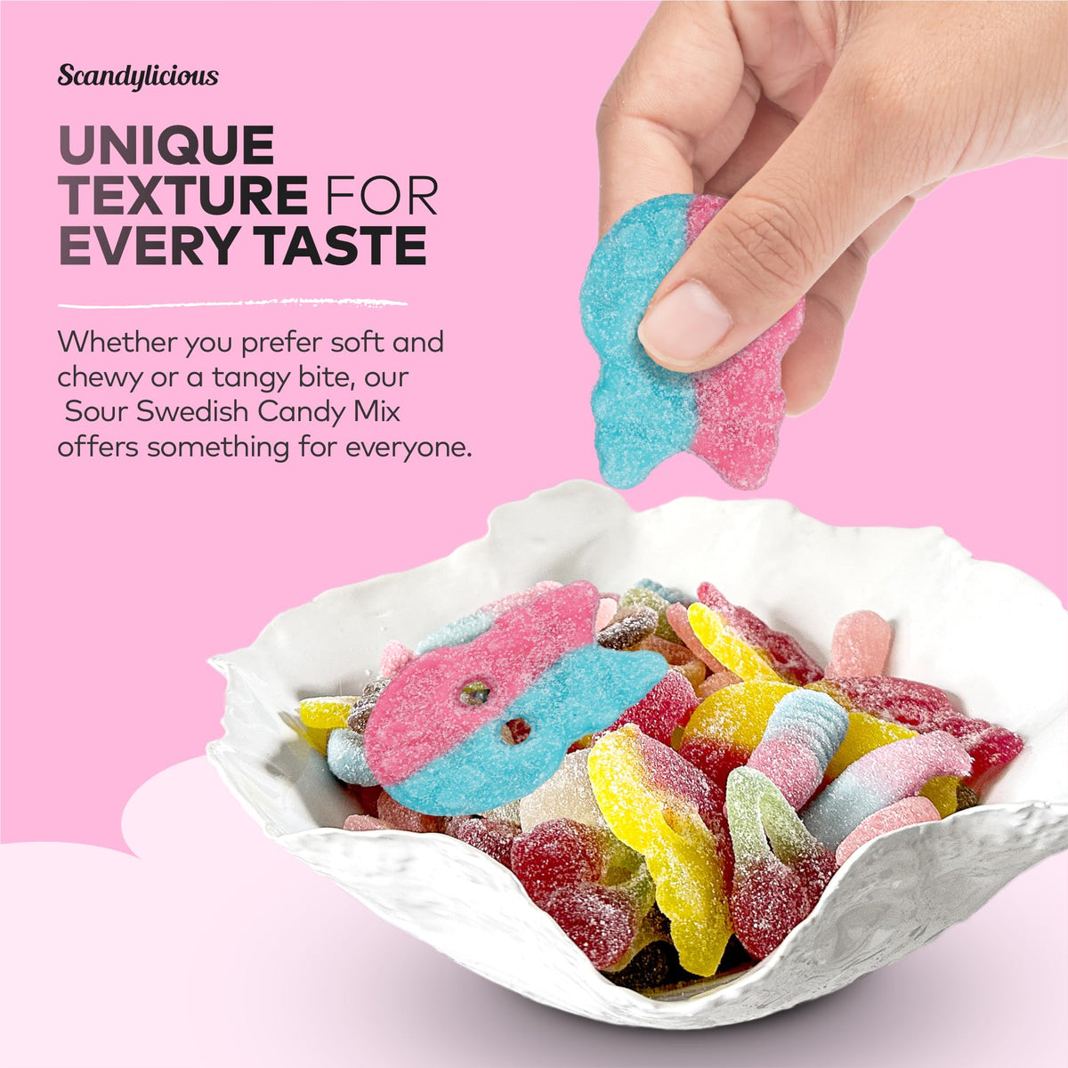 Assorted sour candies close-up showing intense tangy flavors