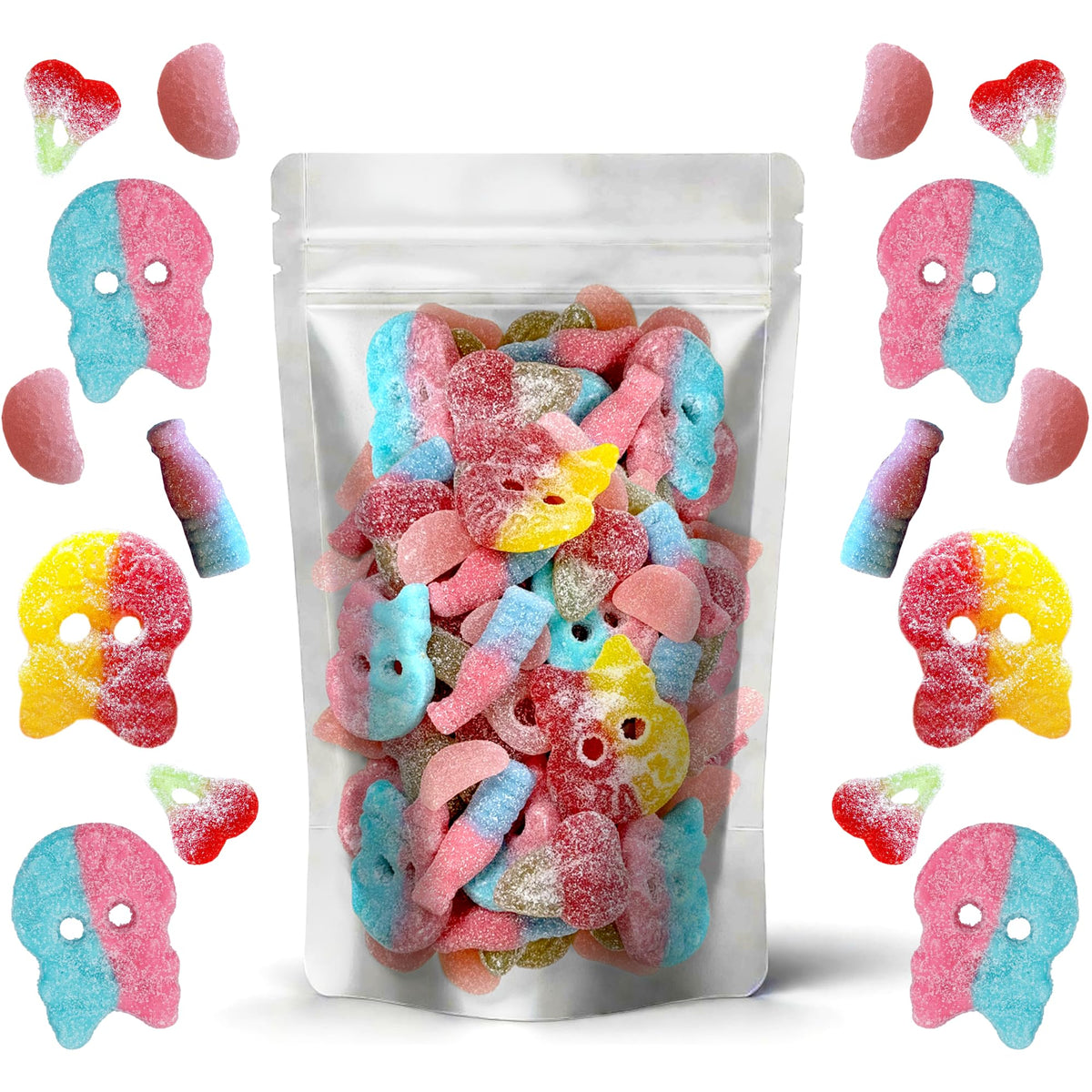 Gift-ready candy bag for sour candy lovers