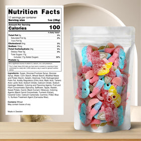 Tart flavors close-up highlighting punchy sour candy textures