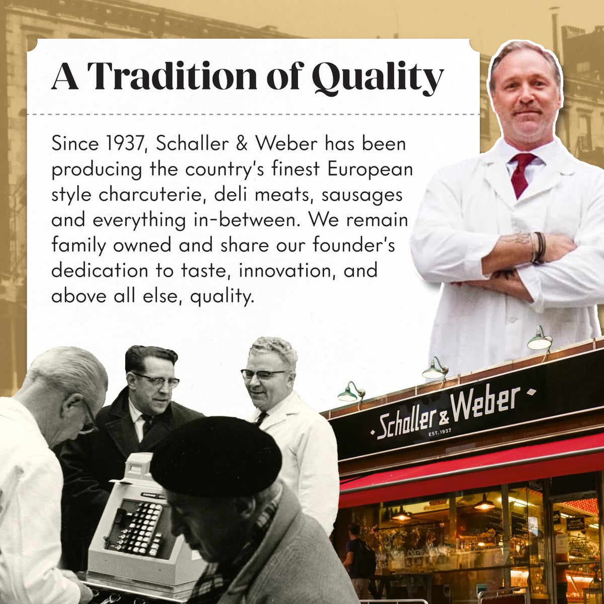 Schaller & Weber Landjäger on a trail setup showing convenient 10-ounce portion