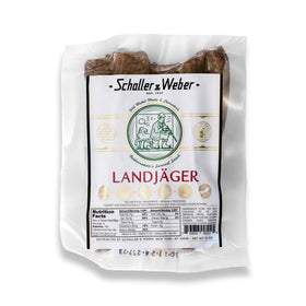 Schaller & Weber Landjäger smoked sausage pack with hickory flavor for on-the-go snacking