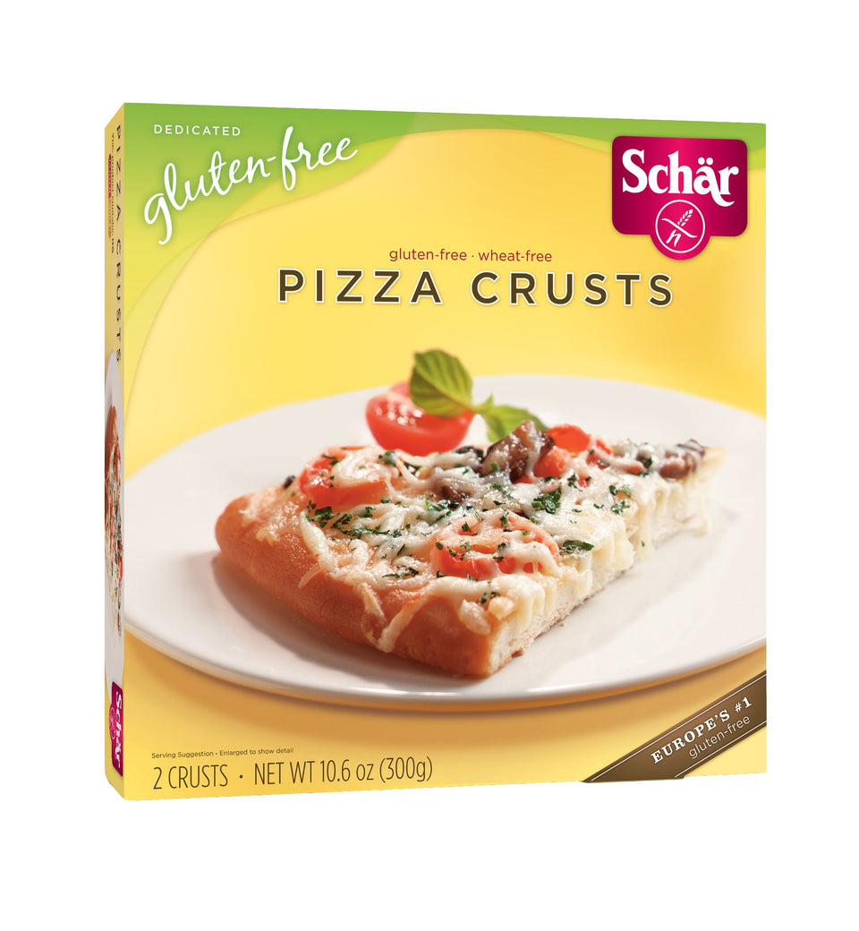 Schar gluten-free pizza crusts two crusts per box, ready for toppings and quick weeknight meals