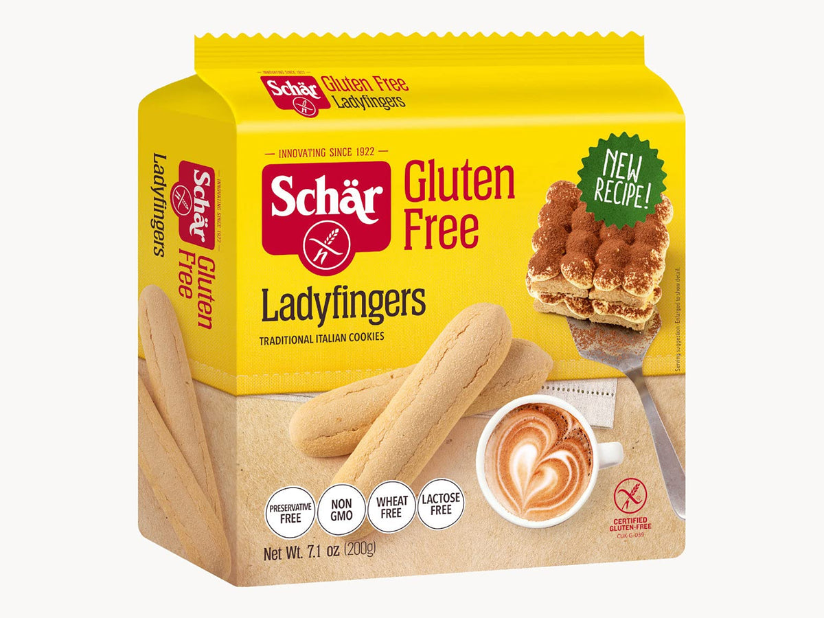 Schär Lady Fingers preservative-free treat with freshness-focused packaging