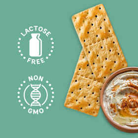 Schar Original Table Crackers served with soup for gluten-free crunch.