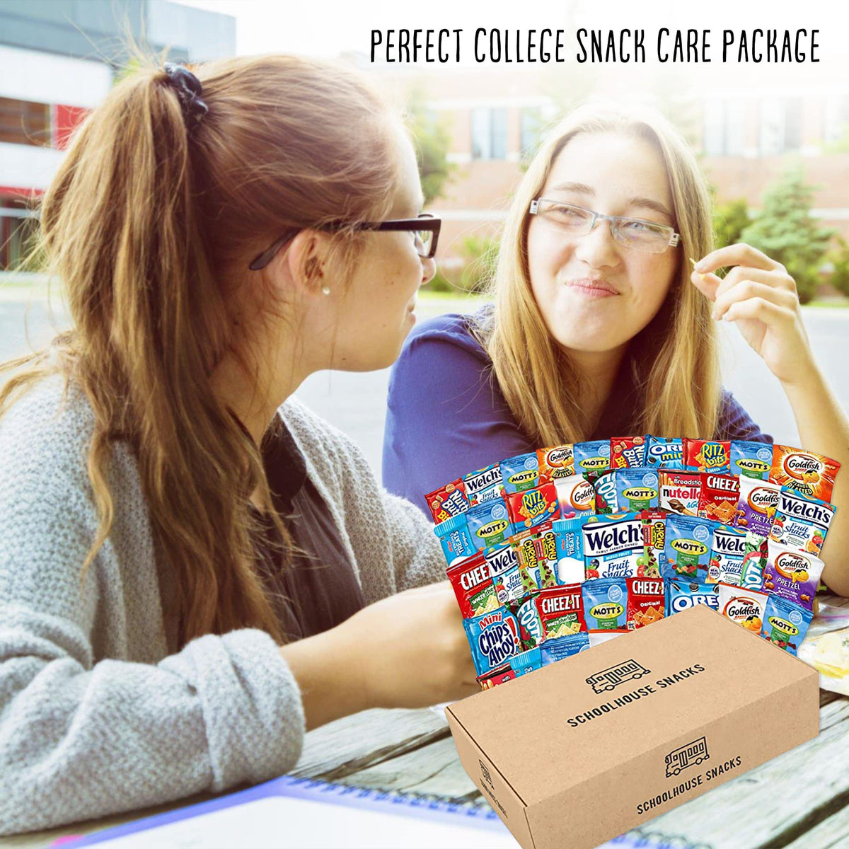 Schoolhouse Snacks cookie and cracker mix ideal for parties and classroom celebrations.