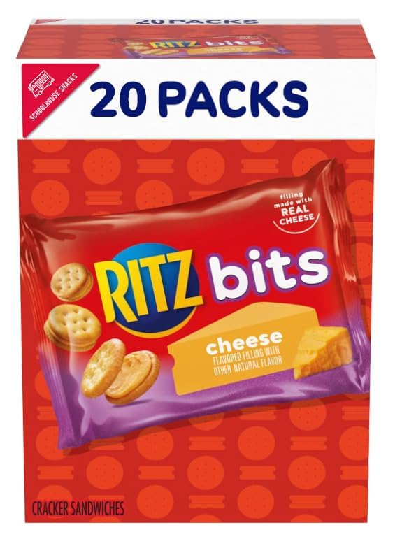 Schoolhouse Snacks Ritz Bits cheddar cracker pack, convenient on-the-go lunch option