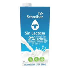 Schreiber six-pack milk display at a grocery store