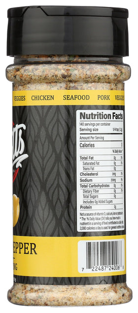 SCOTTS FOOD PRODUCTS Lemon Pepper on pantry shelf as everyday kitchen staple