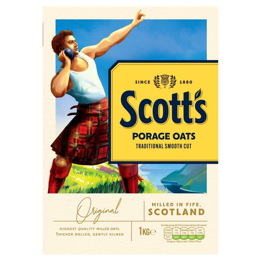 Scott's Porage Oats Original bowl ready for a comforting breakfast.