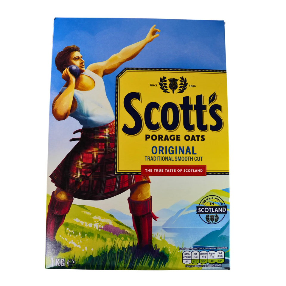 Scott's Porage Oats Original in a bowl, a comforting, versatile breakfast option.