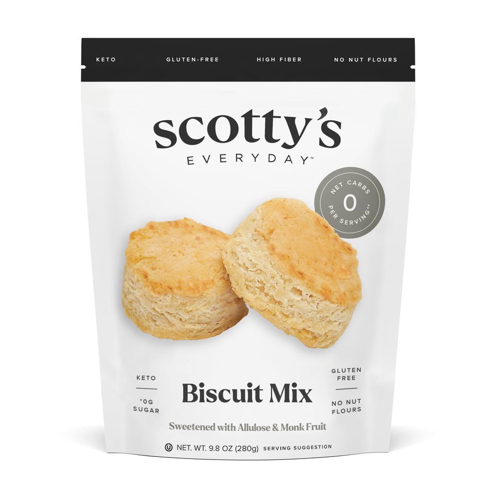 Scotty's Everyday Keto Biscuit Mix box for low-carb baking