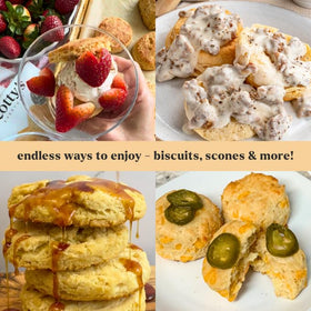 Serving idea: eggs benedict with Scotty's zero carb biscuits.